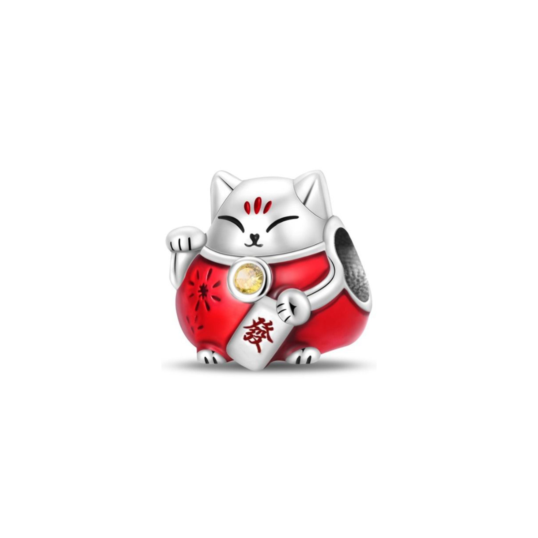 Maneki Neko Pandora Fortune Cat Charm Lucky Cat Charm – Pretty