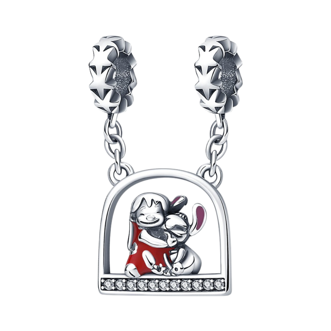 Disney Ohana Lilo & Stitch Inspired Charm, Two-tone