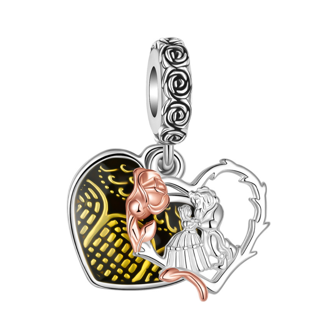 Pandora Disney Beauty and the Beast dancing dangle sold charm.