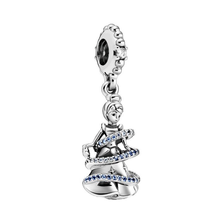 Disney Cinderella magical moment dangle charm with sparkling blue accents and detailed design.