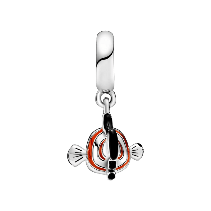 Finding Nemo Dangle Charm featuring a colorful fish design in sterling silver with enamel detailing.