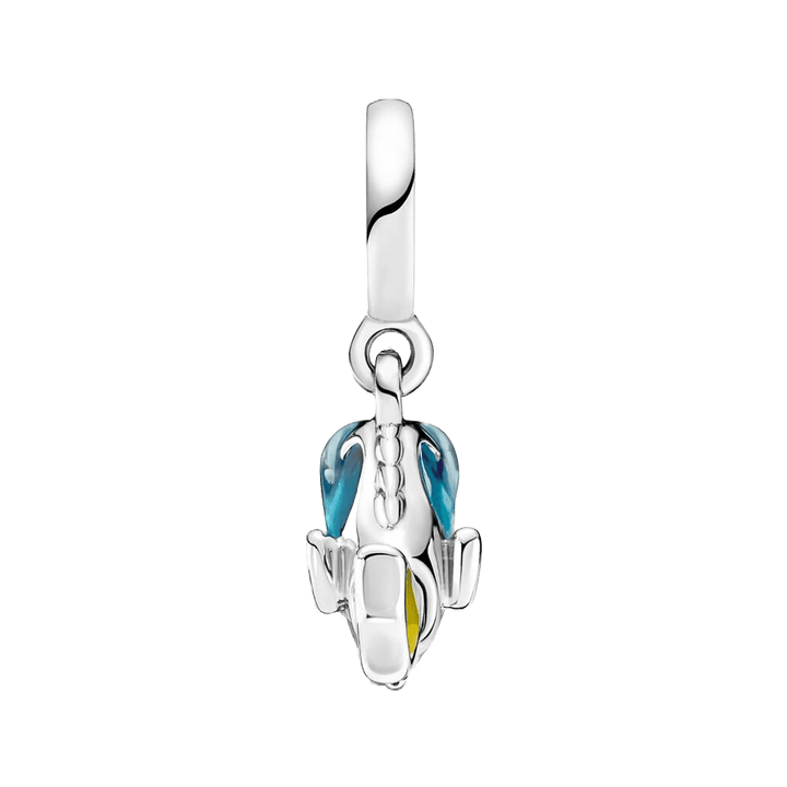 Dory Dangle Charm featuring detailed blue tang design in sterling silver and colorful enamel from Disney's Finding Nemo.