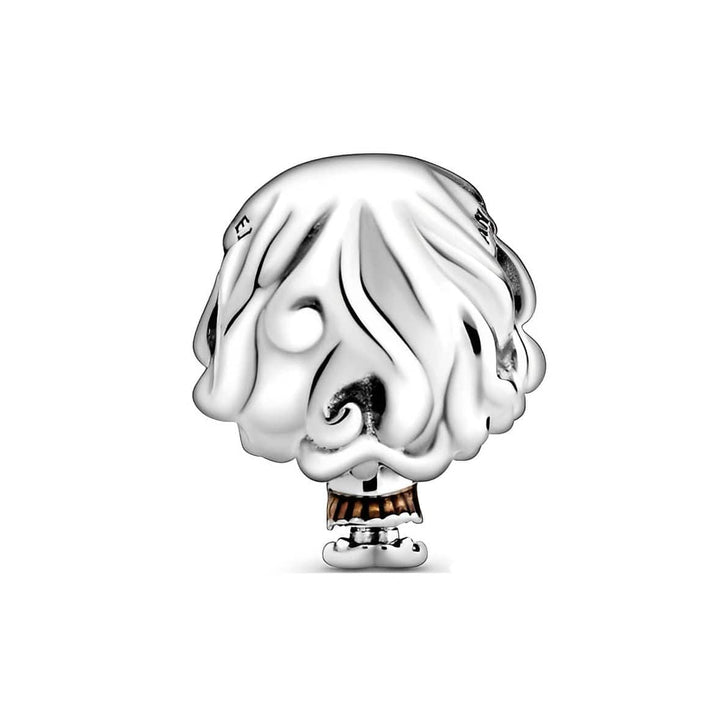 Harry Potter Hermione Granger Charm, silver charm featuring detailed design of a character's face with flowing hair.