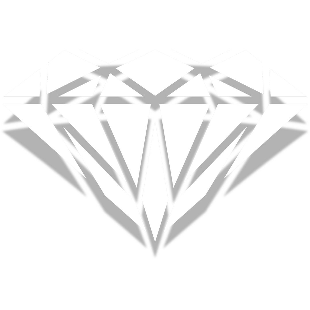 Stylized diamond illustration symbolizing elegance and beauty, featured in the Marvel charms collection.