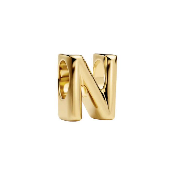Golden Initial Letter Charms - Pretty Little Charms