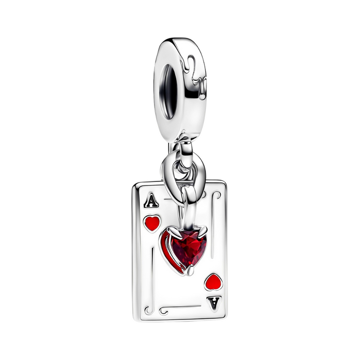 Alice In Wonderland- Queen of Hearts Card Dangle Charm