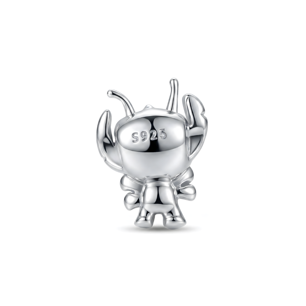 Disney Lilo and Stitch Reuben Charm featuring detailed design and S925 silver finish.
