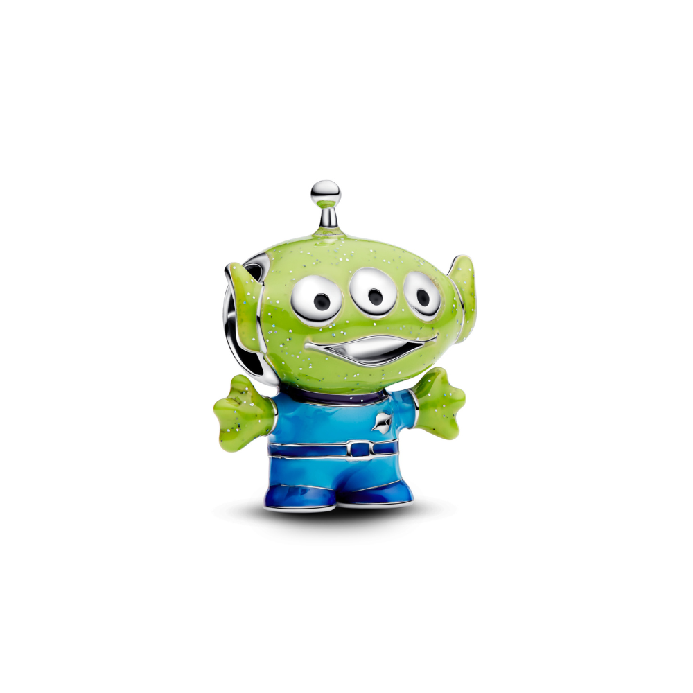 Disney Pixar Toy Story Alien Charm figure featuring the cute three-eyed alien design.