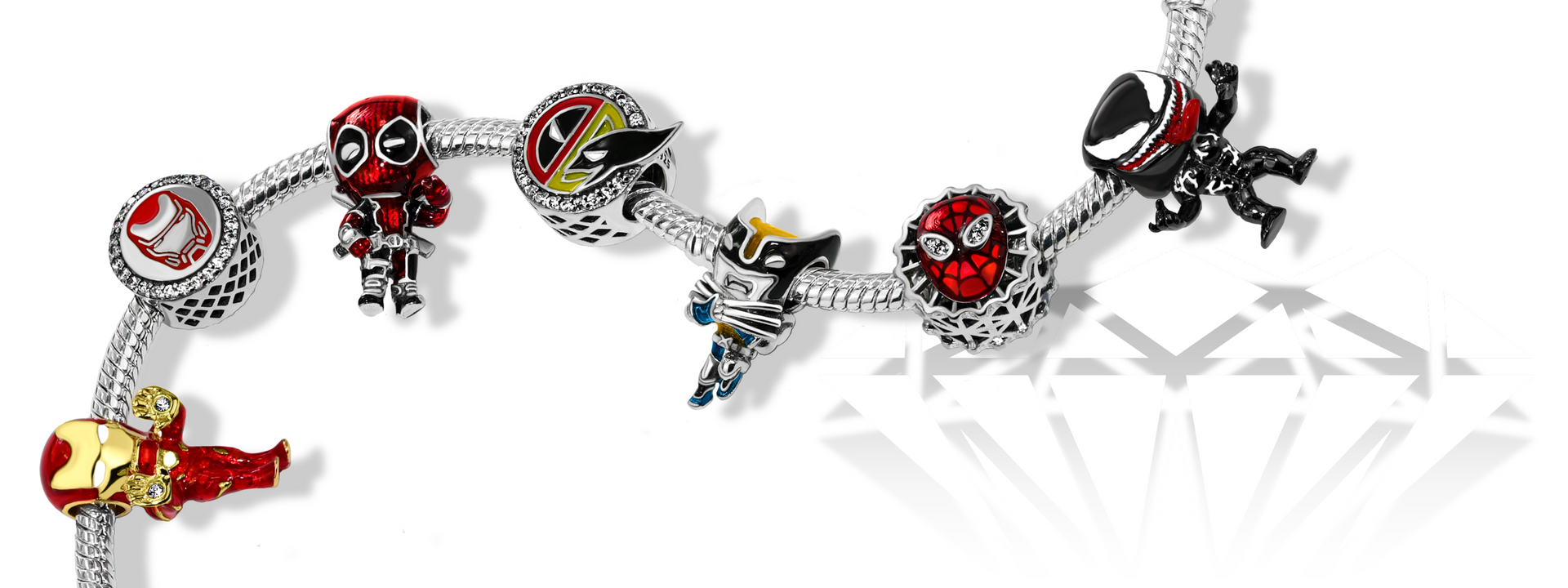Marvel Charms | Sterling Silver & Gold Plated Jewelry – Pretty Little Charm