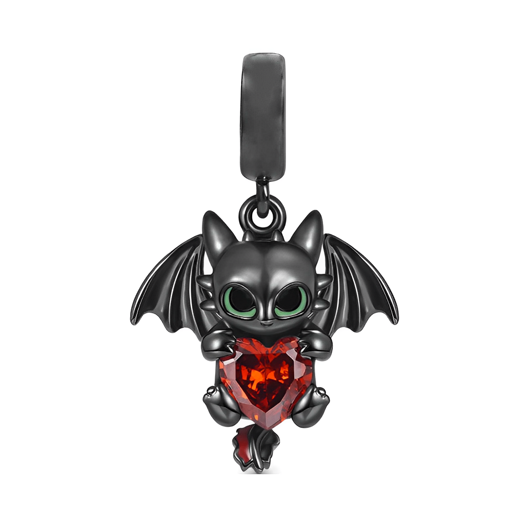 How To Train Your Dragon Toothless With Heart Dangle Charm