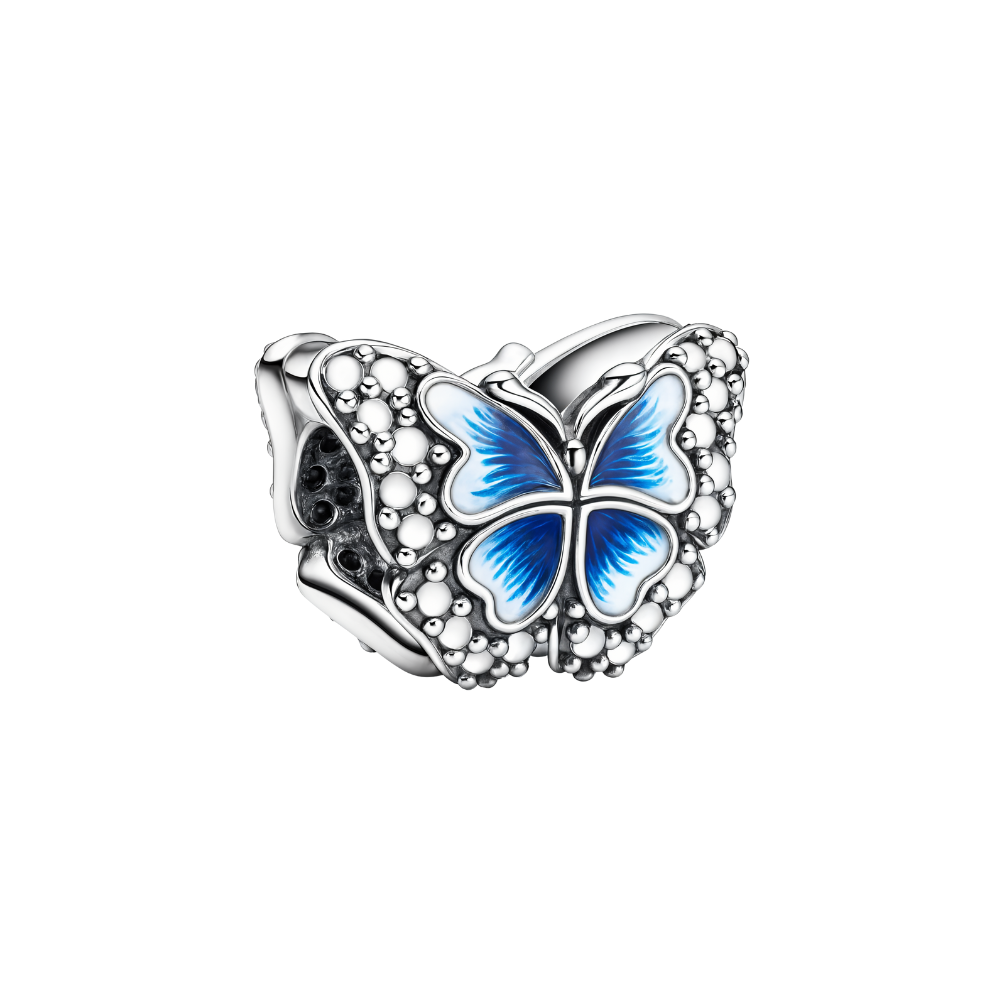 Blue Butterfly Charm featuring a beautifully crafted blue butterfly design, symbolizing transformation and new beginnings.