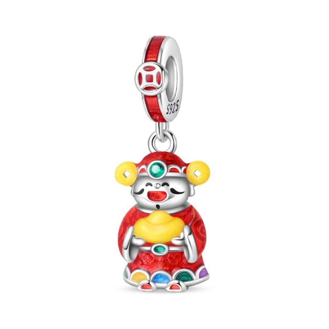 Chinese Wealth Fortune Dangle Charm representing luck, success, and good fortune.