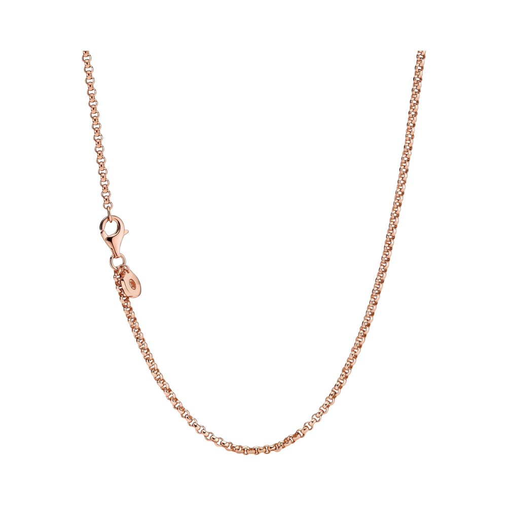 Delicate Rose Gold Everyday Chain Necklace with lobster clasp, elegant and minimal design, perfect for everyday wear.