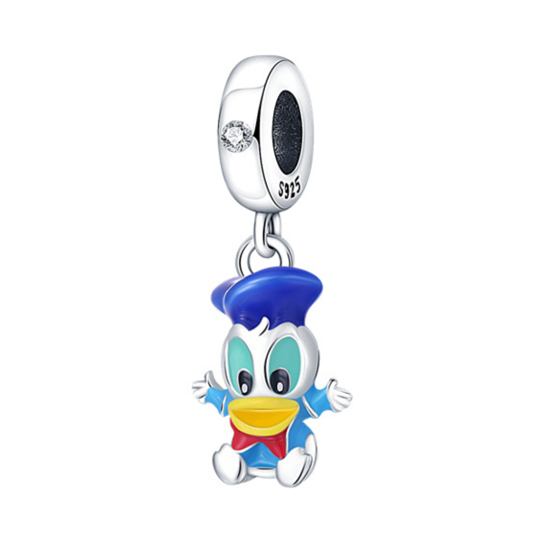 Disney Baby Donald Duck Dangle Charm featuring an adorable, playful design with bright colors and charm details.