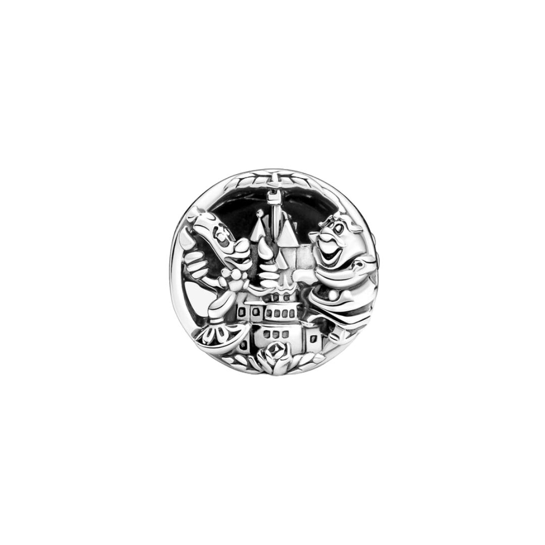 Disney Beauty and the Beast Belle and Friends Charm featuring intricate designs of Belle and her enchanted friends.