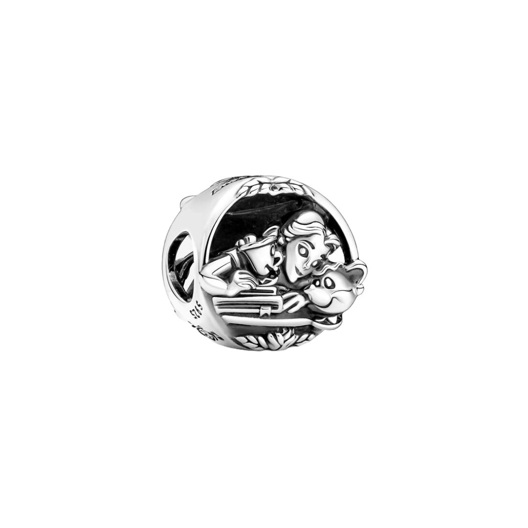 Disney Beauty and the Beast Belle and Friends Charm featuring Belle and her friends in a charming design.