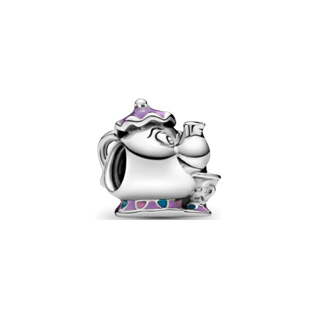 Disney Beauty and the Beast Mrs Potts and Chip Charm featuring Mrs Potts holding Chip, beautifully crafted.