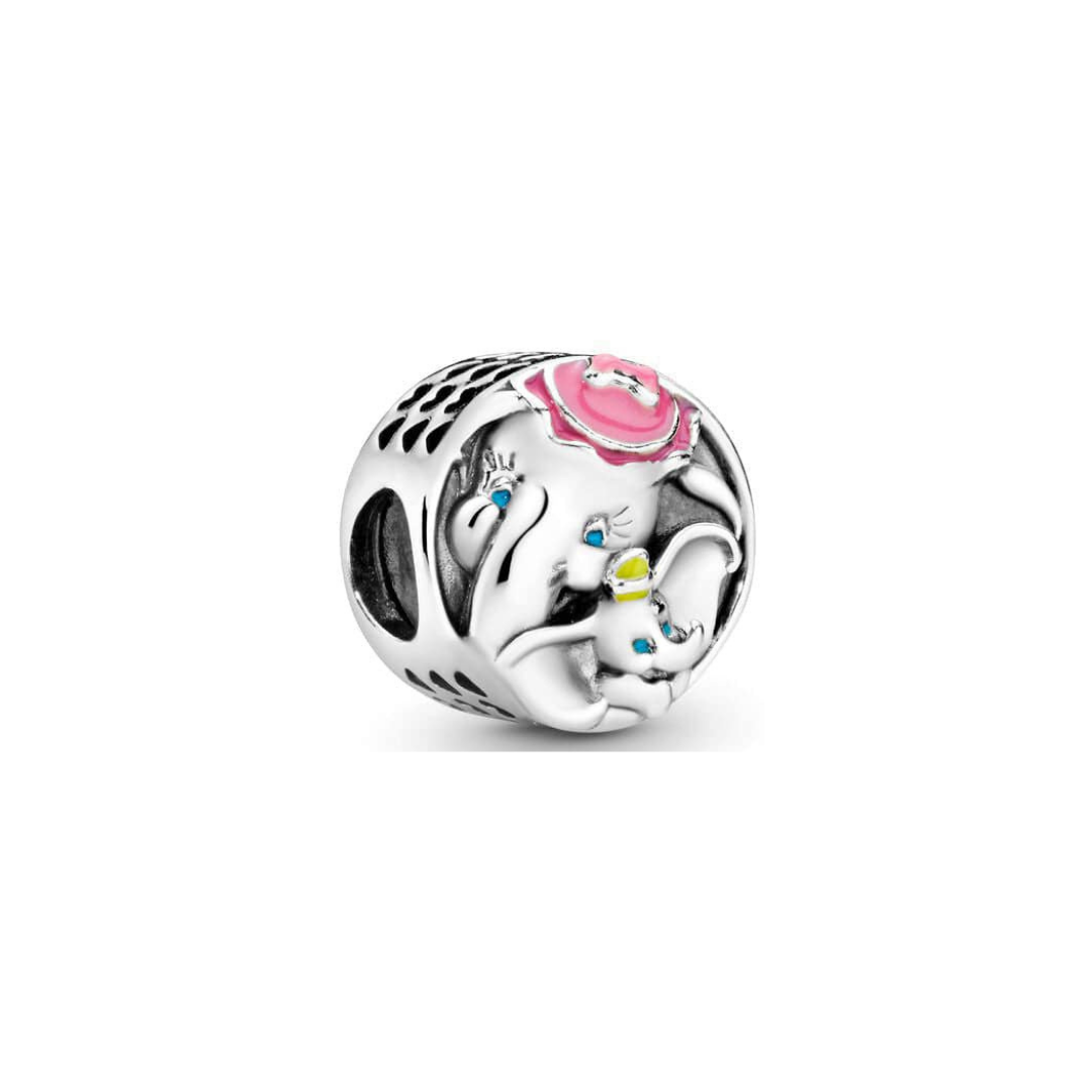 Disney Dumbo Family Forever Charm depicting Dumbo and baby Dumbo in a heartwarming design.