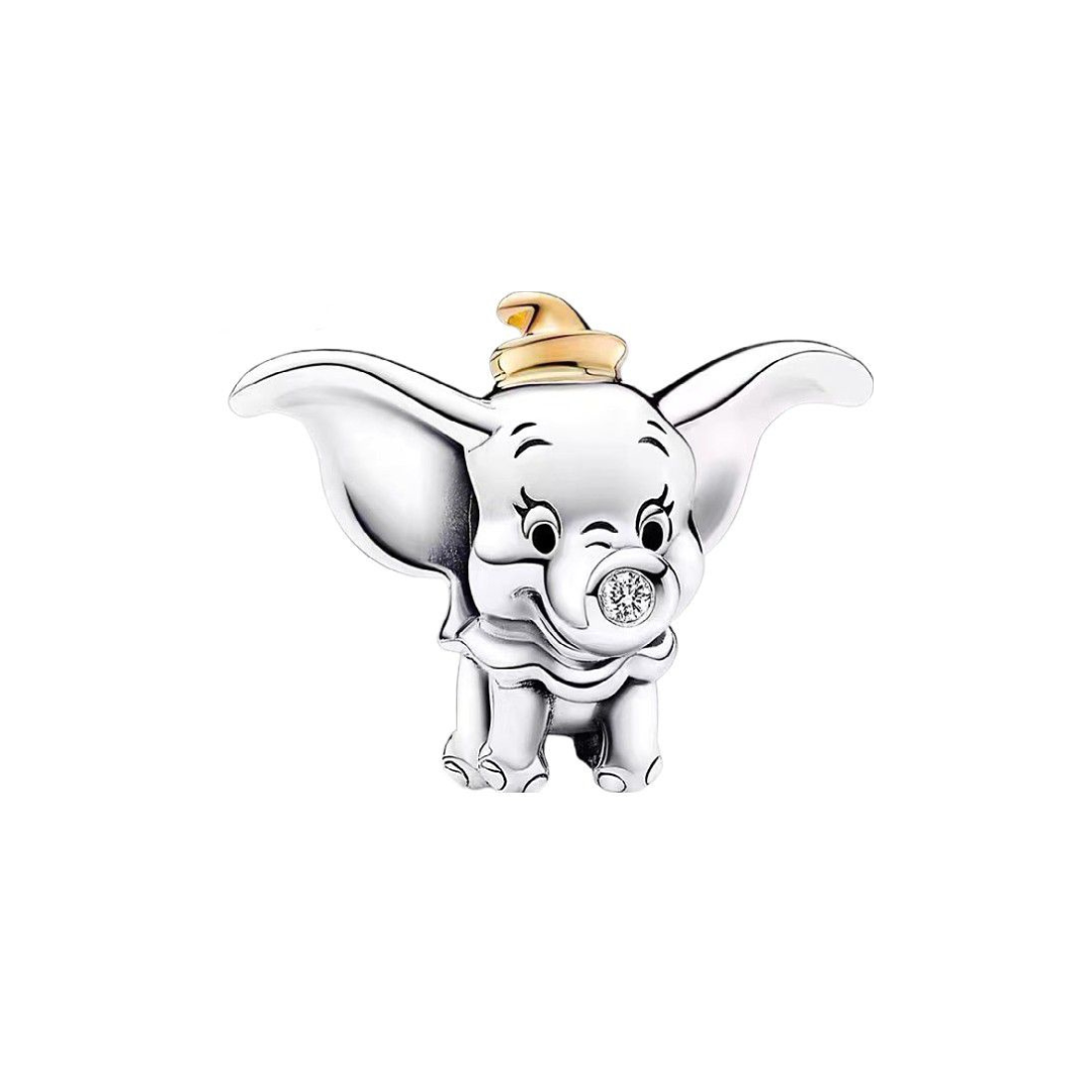 Disney Dumbo Joyful Charm featuring a cute elephant with sparkling detail, perfect for Disney fans.