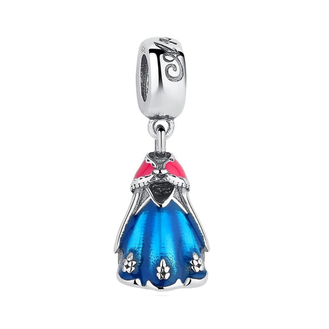 Disney Frozen Princess Anna Dress Dangle Charm with vibrant colors and intricate details, perfect for fans of Frozen.
