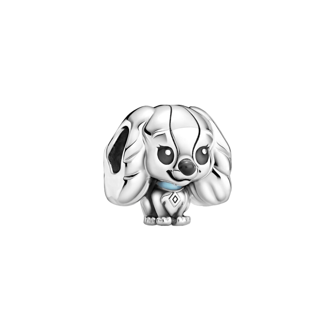 Disney Lady and the Tramp Lady Charm in an adorable dog design, perfect for Disney fans and collectors.