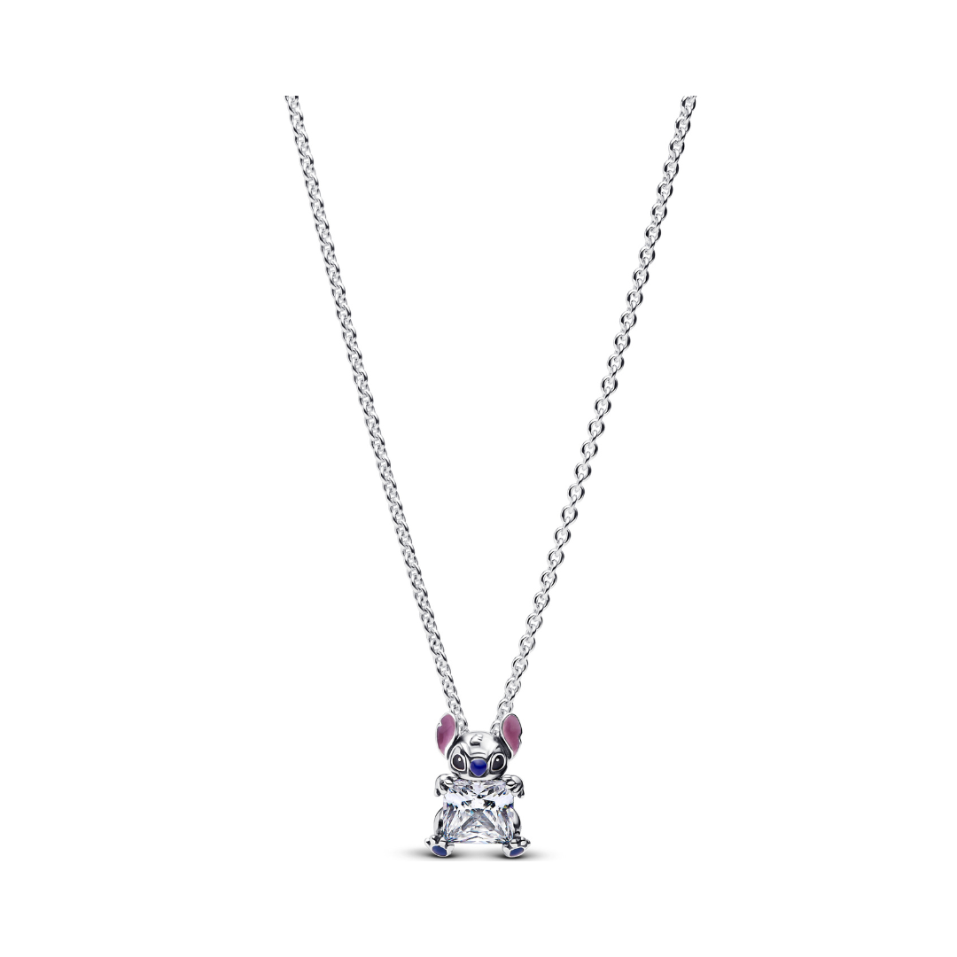 Disney Lilo and Stitch Pendant Necklace featuring a playful Stitch design with sparkling details.