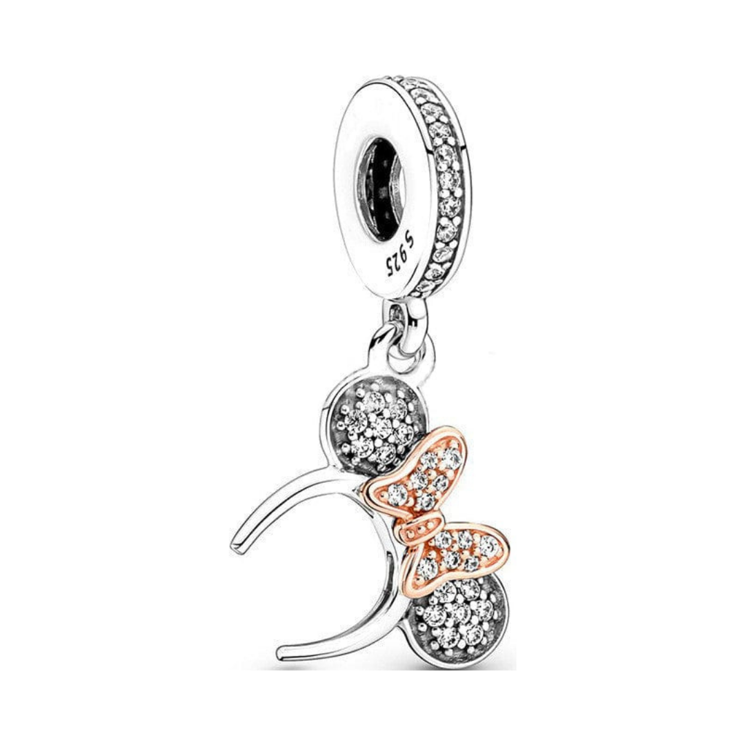 Disney Minnie Mouse Sparkling Headband Dangle Charm with elegant design and subtle sparkle.