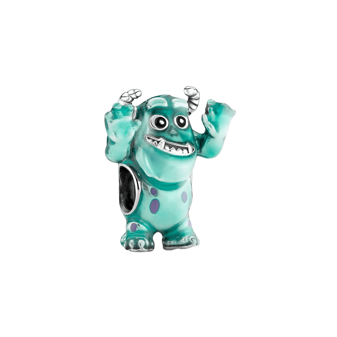 Disney Monsters Inc Sulley Charm in vibrant colors, perfect for fans of Pixar's iconic character.