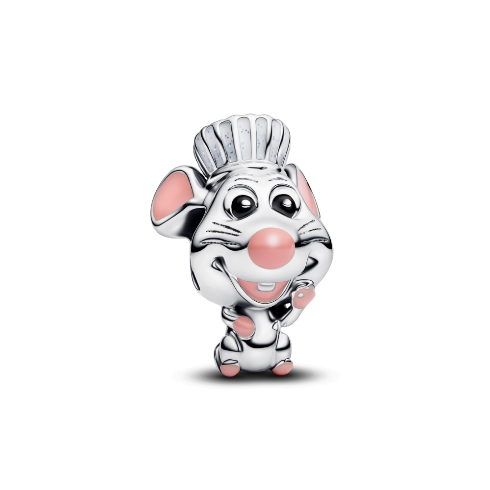 Disney Pixar Ratatouille Chef Remy Charm, a delightful chef mouse charm, perfect for cooking and baking enthusiasts.