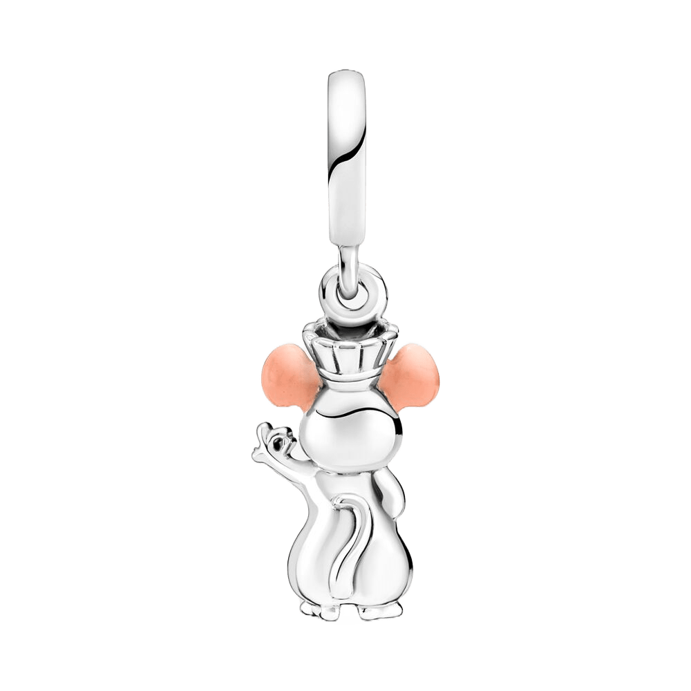 Disney Ratatouille Remy Dangle Charm featuring the beloved chef mouse in a charming design.