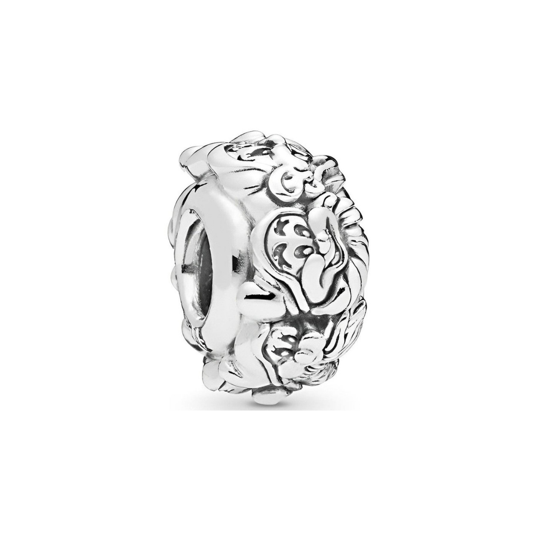 Disney Snow White Seven Dwarfs All Around Charm - detailed, silver charm featuring the seven dwarfs for charm bracelets.