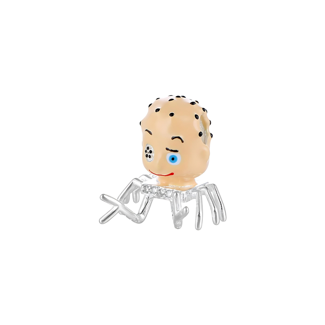 Disney Toy Story Baby Face Charm with pale enamel head and silver spider legs, perfect for collectors.