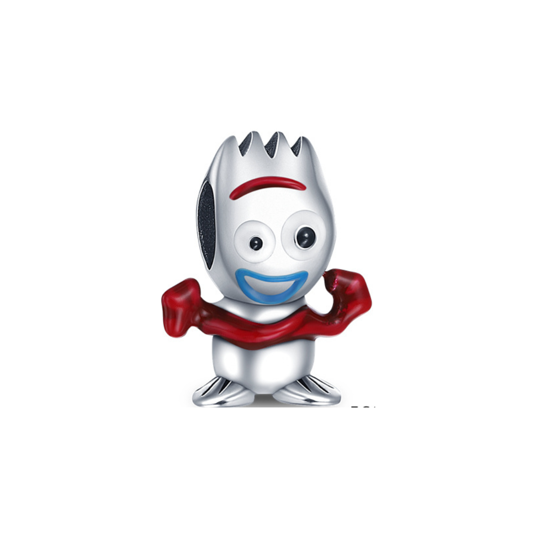 Disney Toy Story Forky Charm, a quirky and lovable character from Toy Story, perfect for fans.