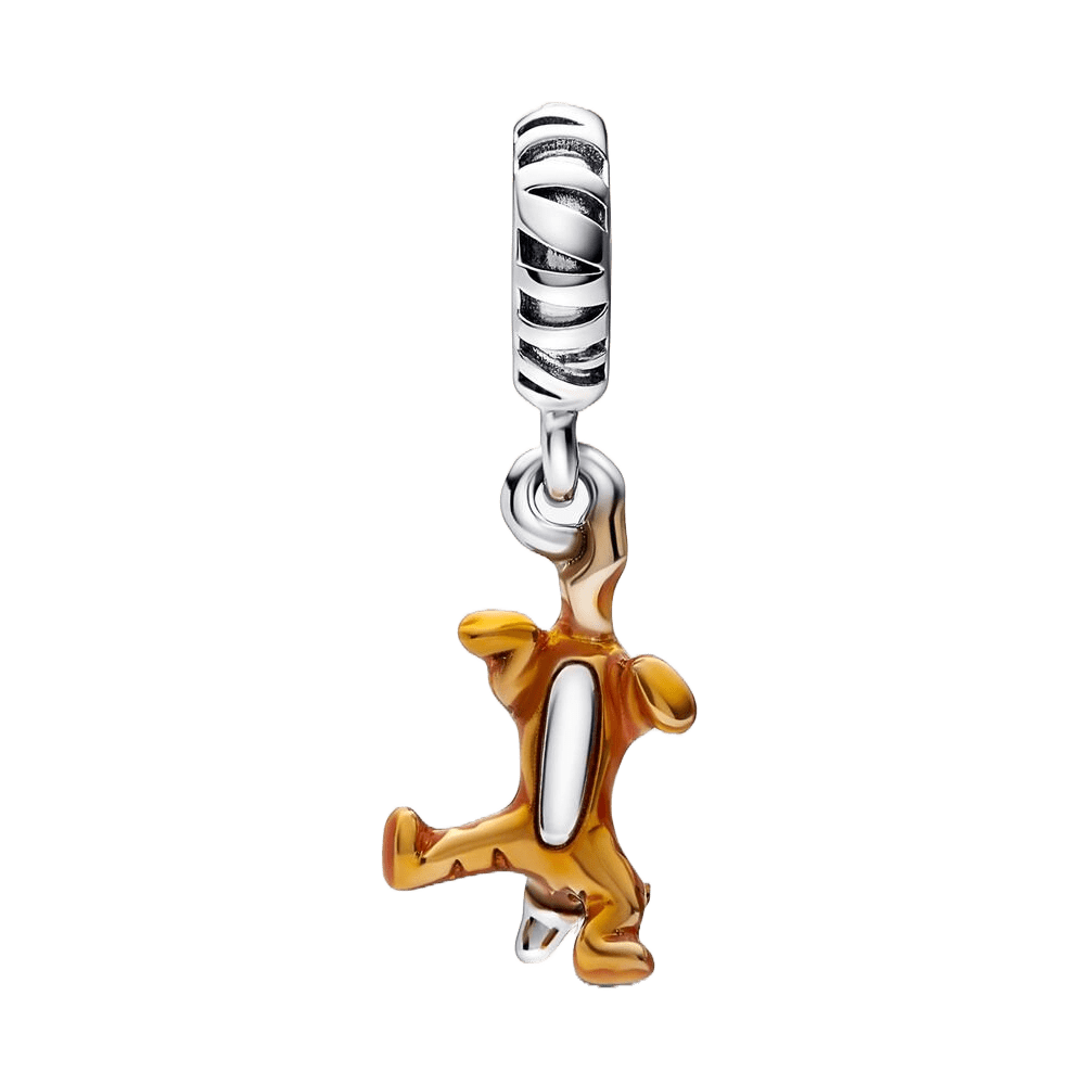 Disney Winnie the Pooh Tigger Dangle Charm showcasing Tigger's playful design with a vibrant finish, ideal for charm bracelets.