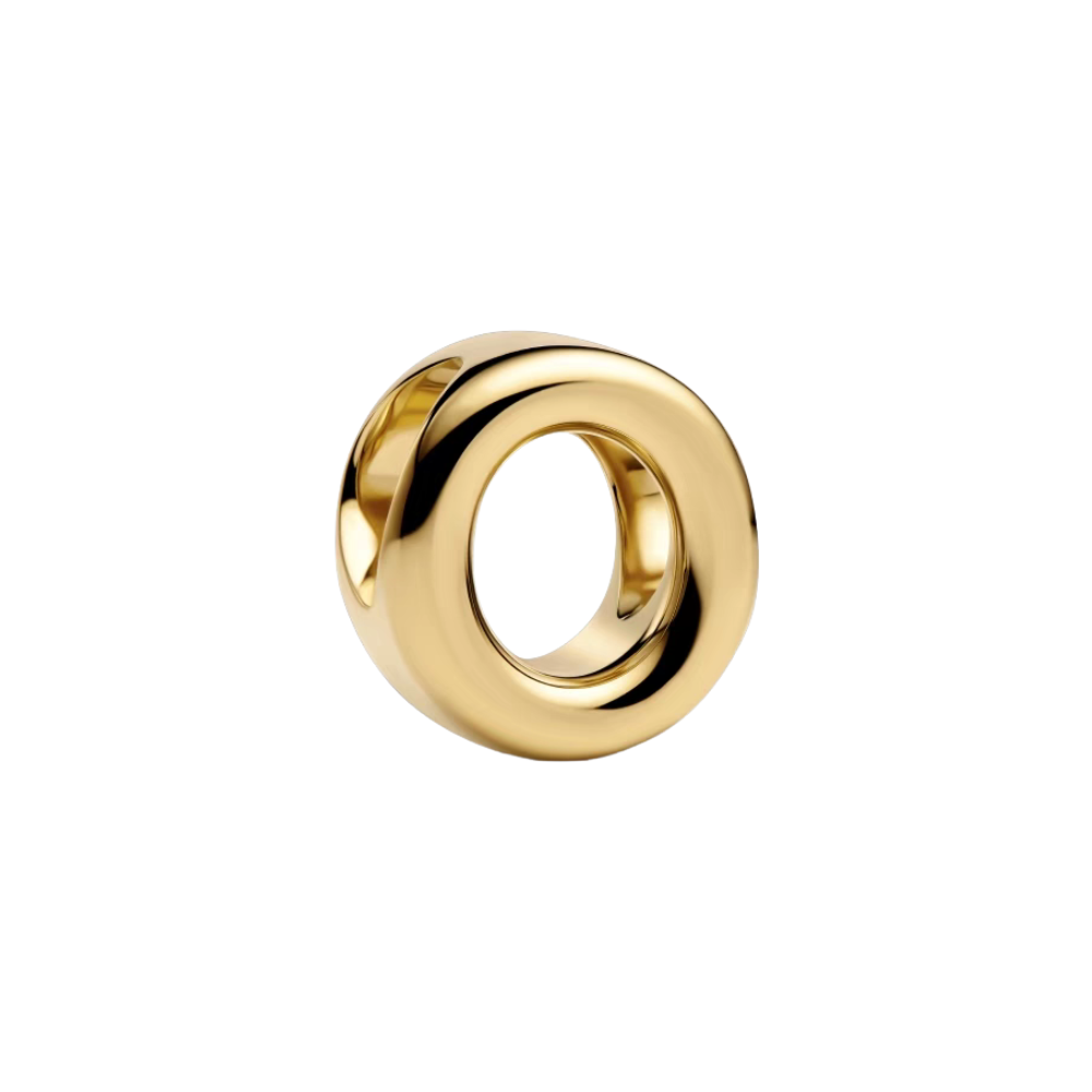 Gold Alphabet Charms A–Z, gold initial charm letter O, stylish personalized jewelry piece.