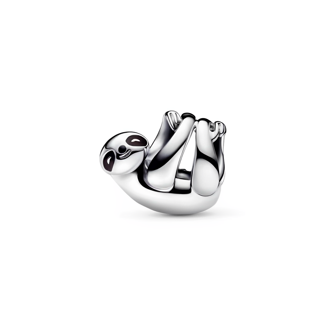 Hanging Sloth Charm featuring a cute sloth design, perfect for sloth lovers and jewelry enthusiasts.