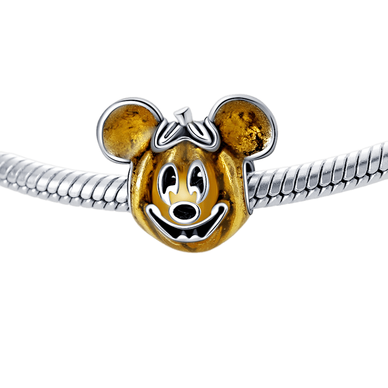 Disney Mickey Mouse Pumpkin Charm with a cute pumpkin design, perfect for Halloween celebrations.