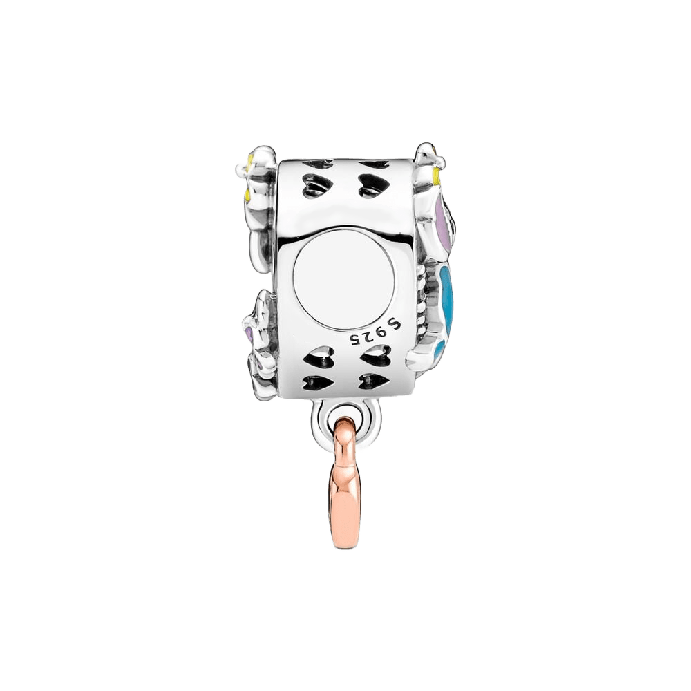 Disney Lilo and Stitch Ohana heart charm showcasing intricate details and unique design elements.
