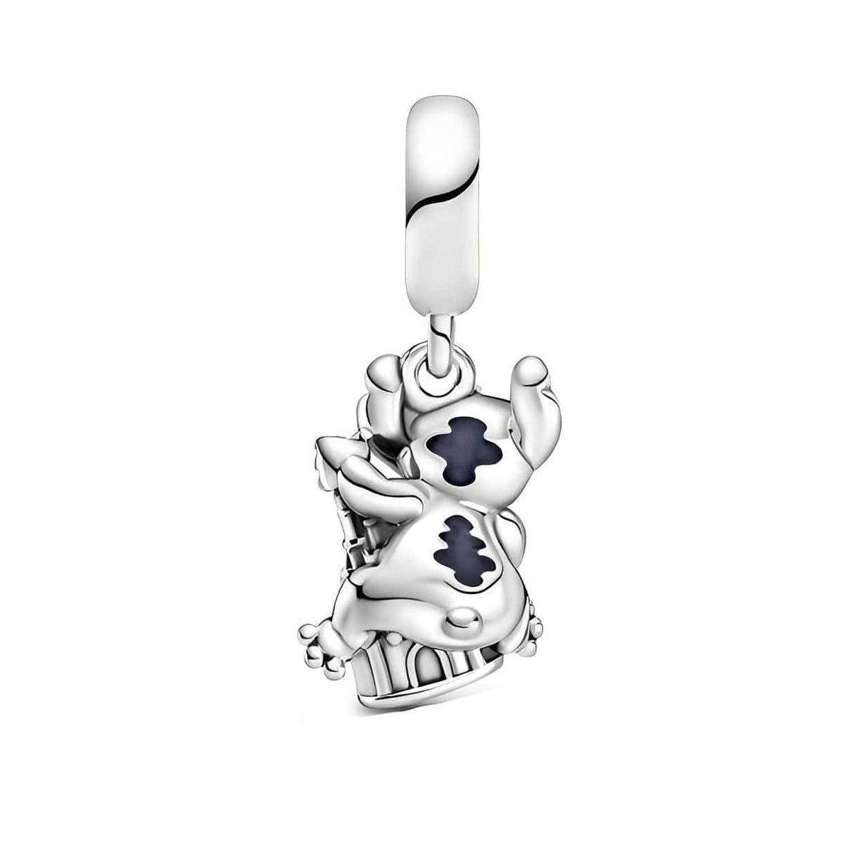 Disney Lilo and Stitch Disney Castle Dangle Charm featuring Stitch in a playful design.