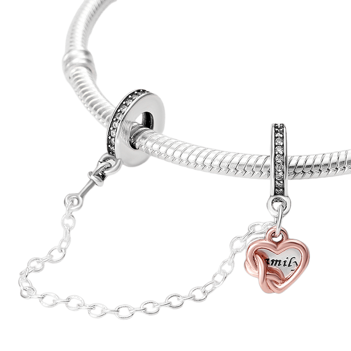 Family Heart Safety Chain - Pretty Little Charms