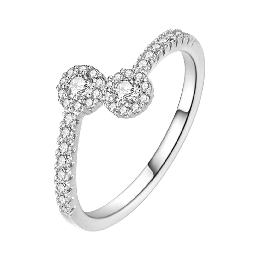 Sparkling Bow Ring ( Discontinued) featuring delicate design and elegant sparkle, perfect for romantic gifts.