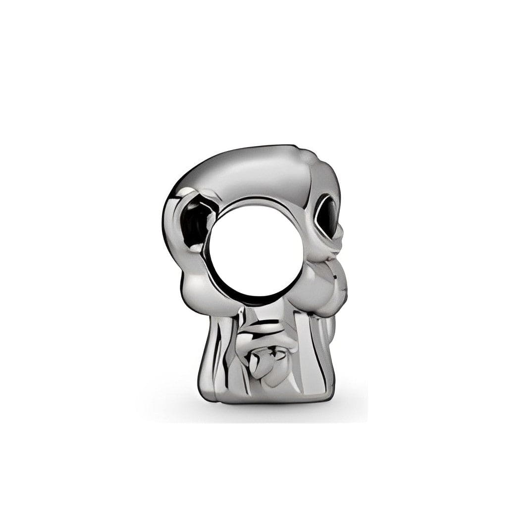 Star Wars Mandalorian Grogu Charm in detailed oxidised silver, capturing Grogu’s features beautifully.