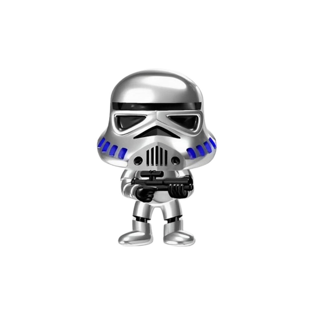 Star Wars Stormtrooper Charm collectible figure with iconic helmet and blaster, perfect for fans.